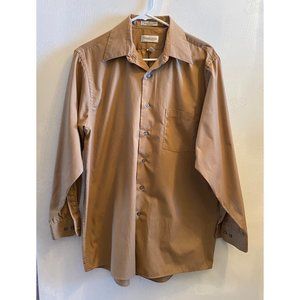 Light brown button down dress shirt